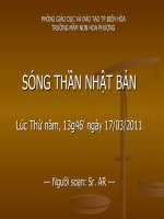 Giáo trình điện tử mầm non: Sóng thần nhật bản doc