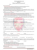 ÔN THI ĐẠI HỌC HÈ 2011 - ĐỀ 4 Môn Vật lý pot