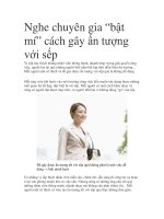Nghe chuyên gia “bật mí” cách gây ấn tượng với sếp pps