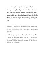 15 quy tắc ứng xử cha mẹ cần dạy trẻ doc