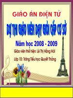 Giáo án điện tử tiểu học: Học vần lớp 1 docx