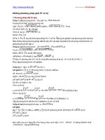 Kiến thức toán học - Những phương pháp giải phương trình vô tỷ pdf