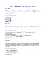 LUYỆN THI ĐH CẤP TỐC HÓA HỌC – ĐỀ SỐ 7 docx