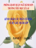 Giáo án điện tử tiểu học: Đạo đức lớp 2 doc
