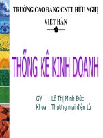 CHƯƠNG 1 THỐNG KÊ KINH DOANH pot