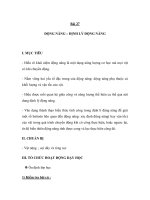 Bài 27 ĐỘNG NĂNG – ĐỊNH LÝ ĐỘNG NĂNG potx