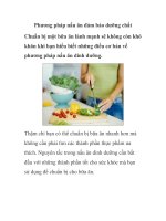 Phương pháp nấu ăn đảm bảo dưỡng chất pdf