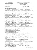 ĐỀ KIỂM TRA HỌC KỲ I - MÔN HOÁ HỌC 12 Mã đề thi 628 potx