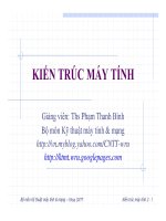 SLIDE - KIẾN TRÚC MÁY TÍNH - CÁC LỆNH LOGIC pps