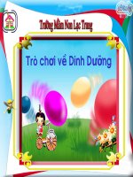 Giáo trình điện tử mầm non: Trò chơi dinh dưỡng docx