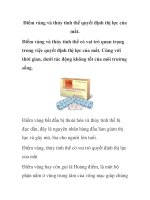 Điểm vàng và thủy tinh thể quyết định thị lực của mắt doc