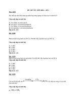 ĐỀ THỬ SỨC MÔN HÓA – ĐỀ 2 pps