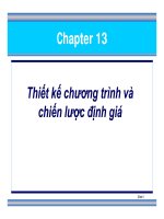 Slide - Thiết kế chương trình và chiến lược định giá ppt