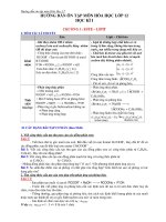 HƯỚNG DẪN ÔN TẬP MÔN HÓA HỌC LỚP 12 HỌC KÌ I ppsx