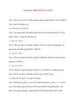 Chuyên đề : HỢP CHẤT CỦA NITƠCâu 1. Cho 0,9 mol Cu vào 400 ml dung dịch hổn hợp pps