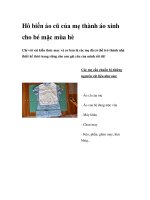 Hô biến áo cũ của mẹ thành áo xinh cho bé mặc mùa hè potx