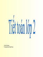 Giáo án điện tử tiểu học: Toán lớp 2 potx