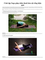 5 bài tập yoga giúp chữa thoái hóa cột sống hiệu quả