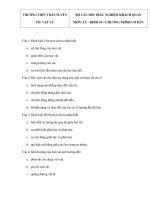 CÂU HỎI TRẮC NGHIỆM - VẬT LÝ - TRƯỜNG THPT TRẦN SUYỀN ppsx