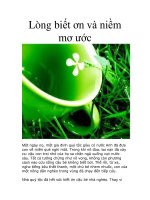 Lòng biết ơn và niềm mơ ước pdf