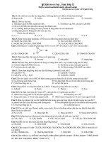 Đề thi môn: hoá học lớp 12 Phần: ancol-andehit-axit- gluxit-amin ppt