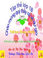 Giáo án điện tử tiểu học: Cảm ơn và xin lỗi ppsx