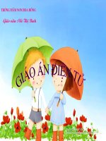 Giáo trình điện tử mầm non: Một số loài hoa pps