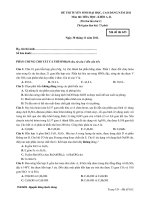 ĐỀ THI TUYỂN SINH ĐẠI HỌC, CAO ĐẲNG NĂM 2011 Môn thi: HÓA HỌC- Mã đề thi 633 pot