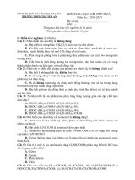 KIỂM TRA HỌC KÌ I MÔN HOÁ Năm học: 2010-2011 TRƯỜNG THPT CHU VĂN AN pptx