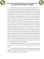 Giáo trình hướng dẫn phân tích những điều kiện cần cho phát triển nguồn lao động phần 1 doc