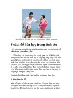 8 cách để hòa hợp trong tình yêu doc