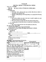 GIÁO ÁN ĐẠI SỐ LỚP 10 - CHƯƠNG 3 pot