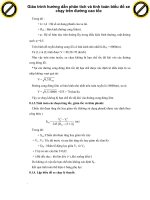 Giáo trình hướng dẫn phân tích và tính toán biểu đồ xe chạy trên đường cao tốc phần 1 pps
