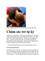 Chăm sóc trẻ tự kỷ ppsx