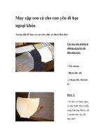 May cặp con cá cho con yêu đi học ngoại khóa docx