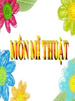 Giáo án điện tử tiểu học: Mỹ thuật trang trí hình vuông pptx