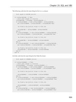 Access 2007 VBA Programmer’s Reference phần 6 pptx
