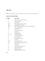 Thủy văn học và phân tích vùng ngập lụt ( ĐH Quốc Gia Hà Nội ) - Phụ lục pps