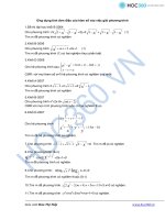 Ứng dụng tính đơn điệu của hàm số vào việc giải phương trình ppsx