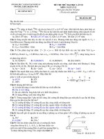 ĐỀ THI THỬ ĐẠI HỌC LẦN II MÔN :VẬT LÍ 12 - Mã đề thi 485 pps