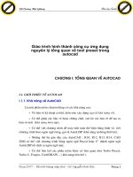 Giáo trình hình thành công cụ ứng dụng nguyên lý tổng quan về tool preset trong autocad p1 pps