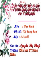 Giáo trình điện tử mầm non: vẽ bông hoa pps