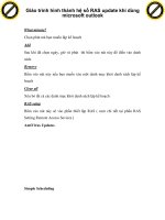 Giáo trình hình thành hệ số RAS update khi dùng microsoft outlook p1 ppt