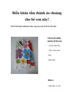 Biến khăn tắm thành áo choàng cho bé con này! doc