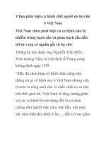 Chưa phát hiện ca bệnh chết người do bọ chó ở Việt Nam pptx