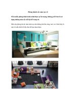 Phòng khách sắc màu rực rỡ ppsx