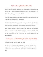 Danh nhân lịch sử: Lý Chiêu Hoàng pot