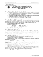 ĐỀ THI ĐỀ NGHỊ KỲ THI HỌC SINH GIỎI ĐỒNG BẰNG SÔNG CỬU LONG LẦN THỨ 16 MÔN : HÓA HỌC ppt