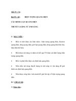 Bài 59 + 60 : HIỆN TƯỢNG QUANG ĐIỆN CÁC ĐỊNH LUẬT QUANG ĐIỆN SÁNG potx