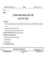 Bài 41 : SỰ PHÓNG ĐIỆN TRONG CHẤT KHÍ Ở ÁP SUẤT THẤP pps